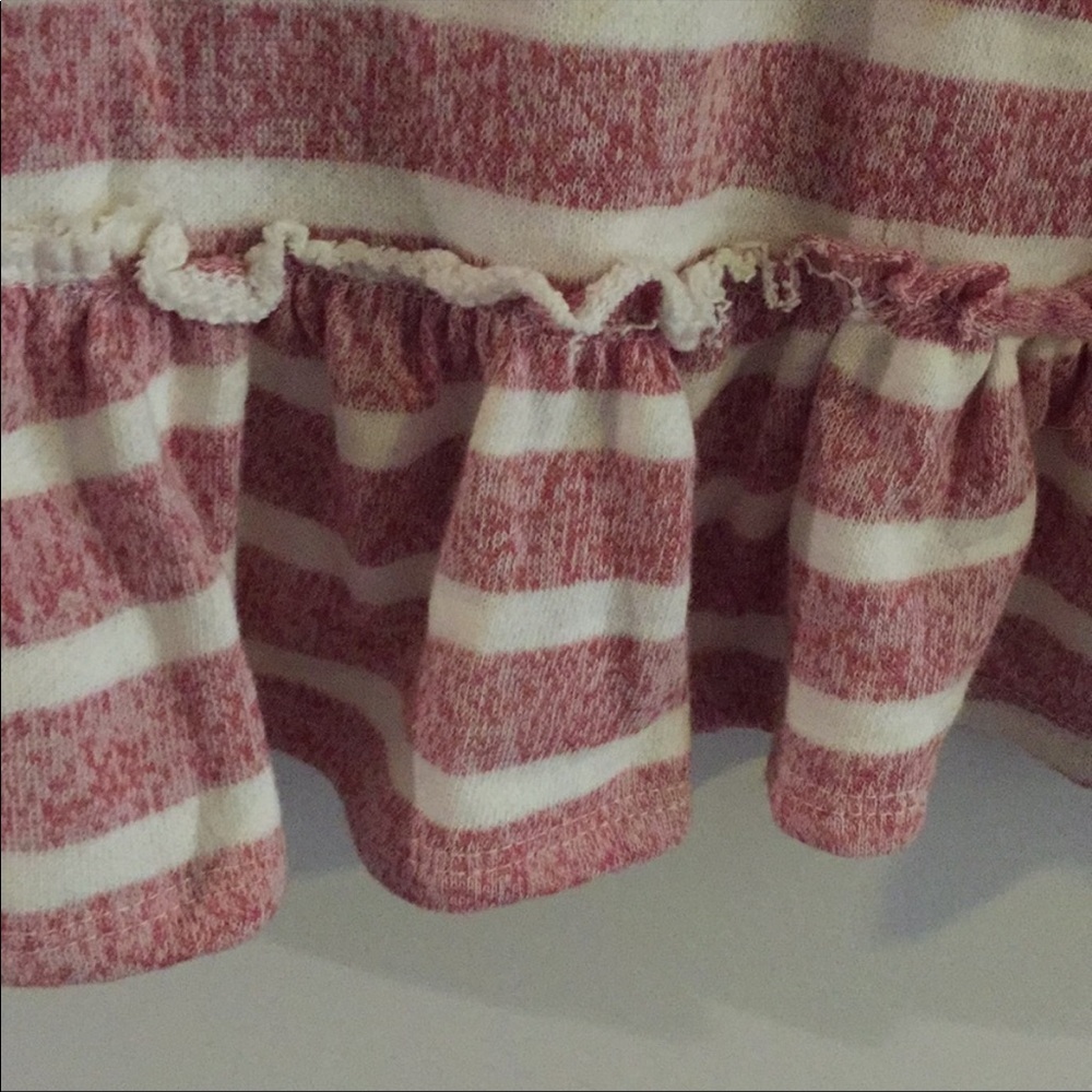 Striped Sweater with Ruffle Bottom - Picture 4 of 4